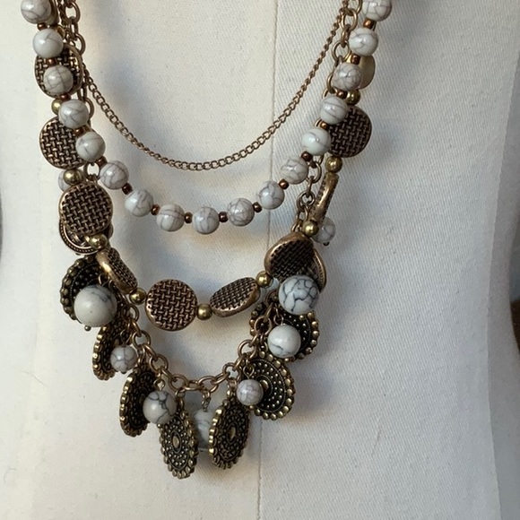 Boho multi strand necklace - Picture 2 of 9